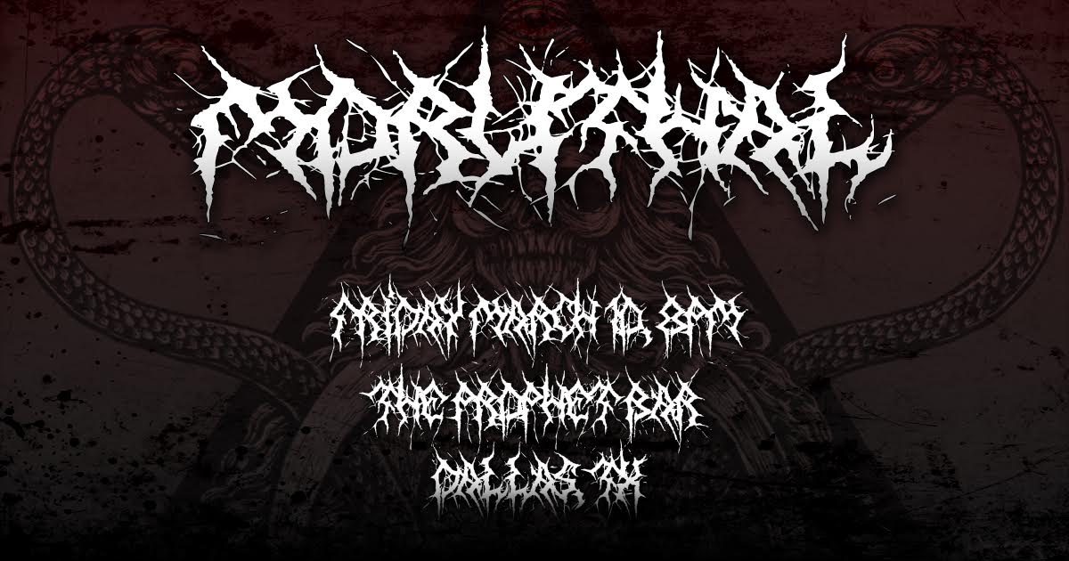 death metal font name