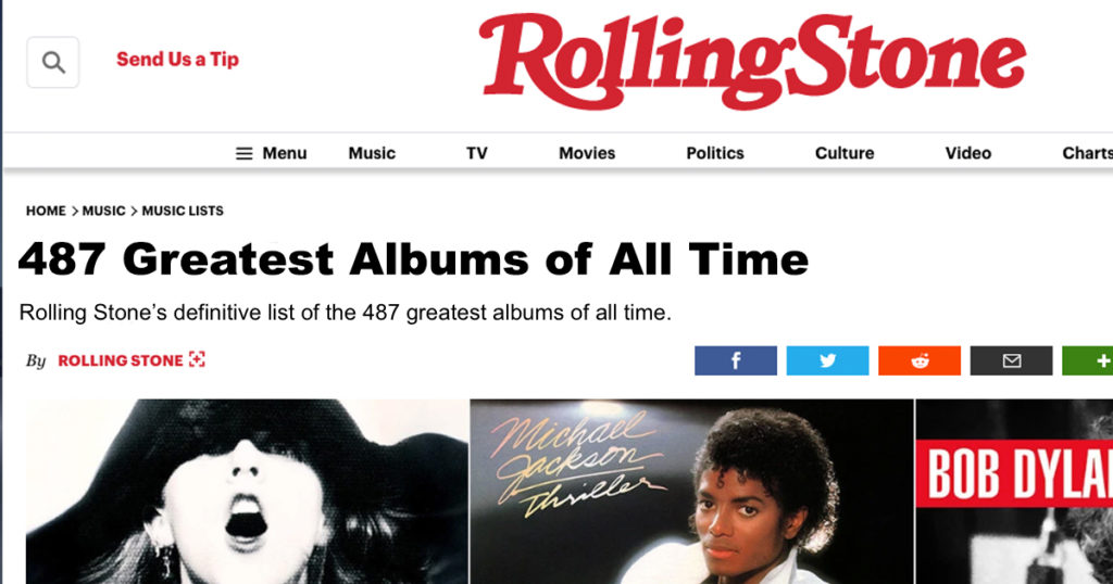 rolling stone, ranked, albums, budget