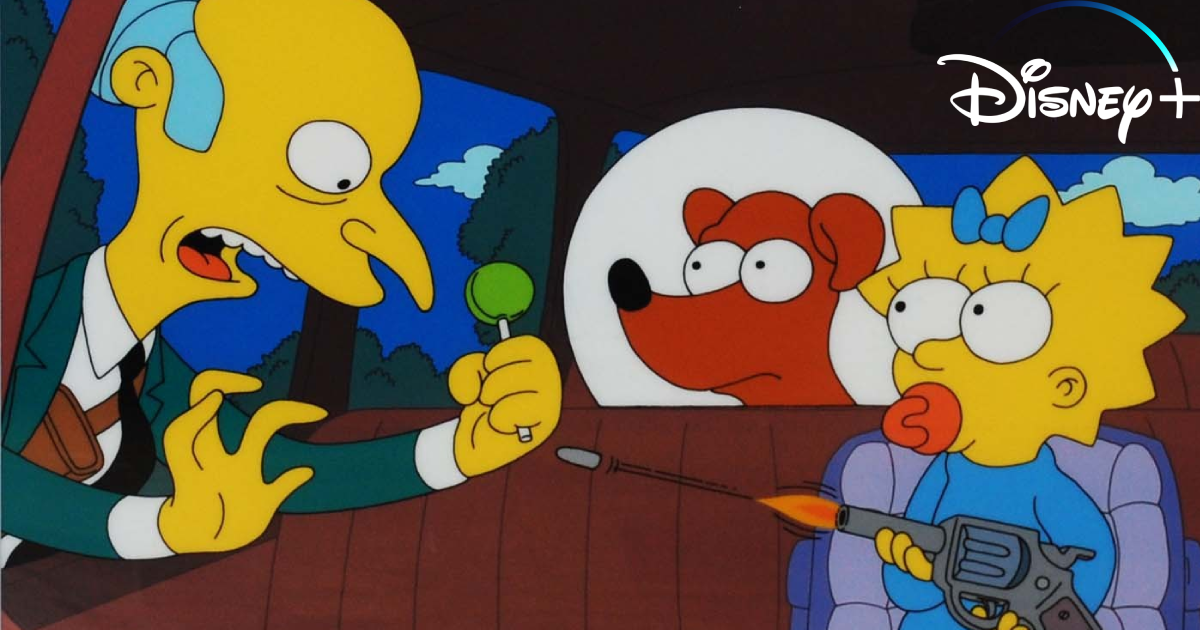 Fans Upset After Disney+ Changes Classic 'Simpsons' Scene to Make It Look Like Mr. Burns Shot Maggie First