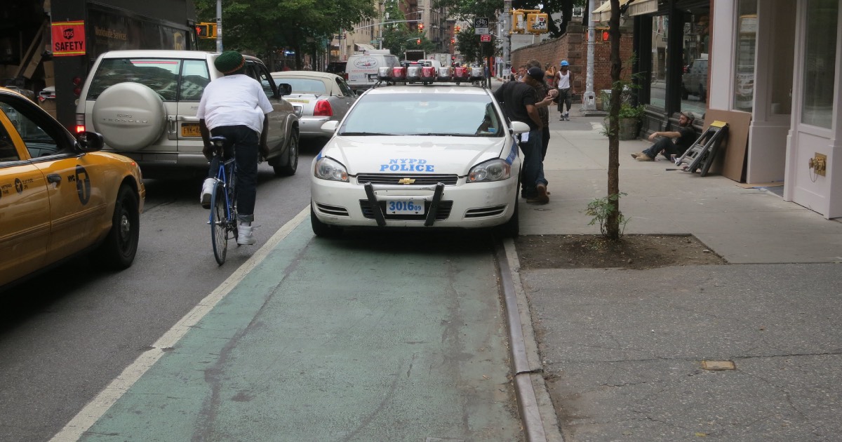bike lane, cop, do whatever the fuck you want