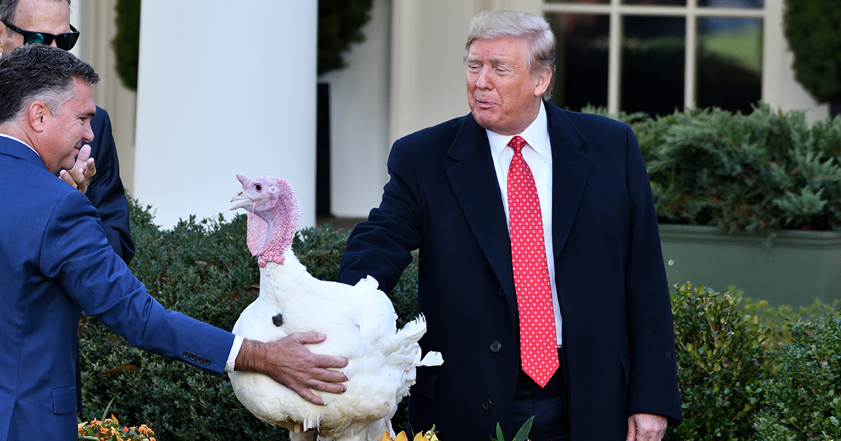 Trump Sneaks His Own Name into This Year's Turkey ...
