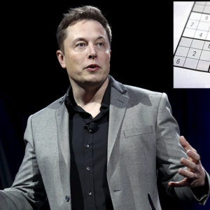 Elon Musk Announces Name of Next Child Will Be Full-On Sudoku