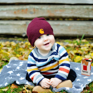 Poser: This Baby Wearing a Carhartt Beanie Sucks at Smoking Cigarettes