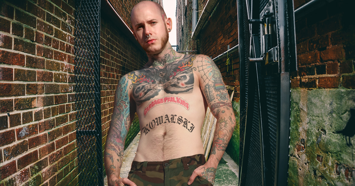 Punk's Only Form of ID Just Last Name Tattooed Across Stomach