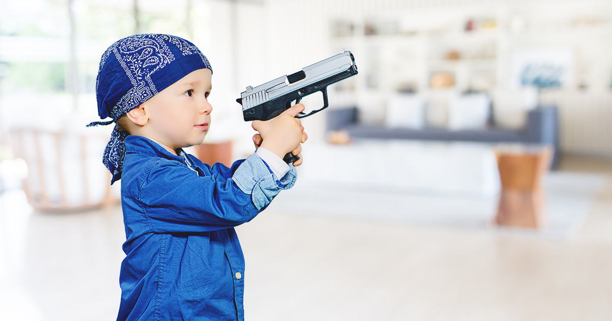 toddler, gun, respect