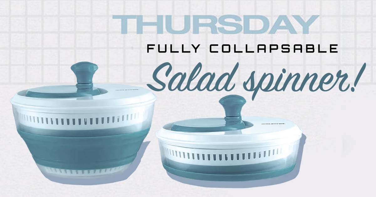 Progressive Collapsible Salad Spinner - Green/White, 3 qt - City Market