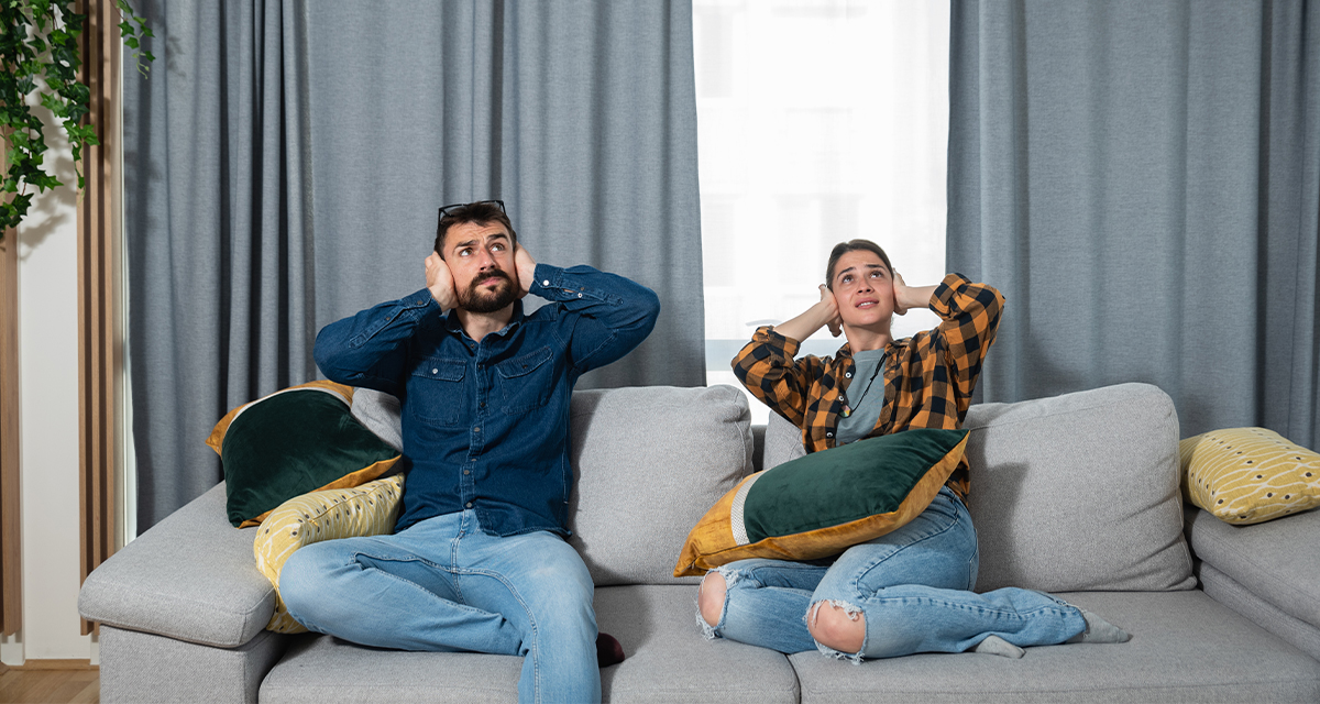 Help! We have pushed back political discourse, but now we can hear our neighbor playing guitar