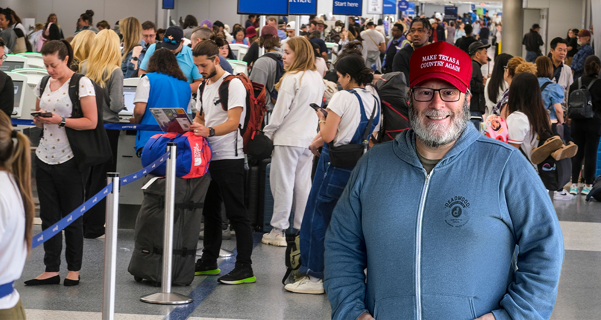 Man Wears MAGA Hat to Airport to Let Flight Crew Know He'll Be an Issue