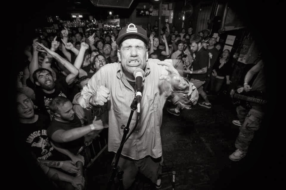 Aaron Bedard of Bane with makeup.