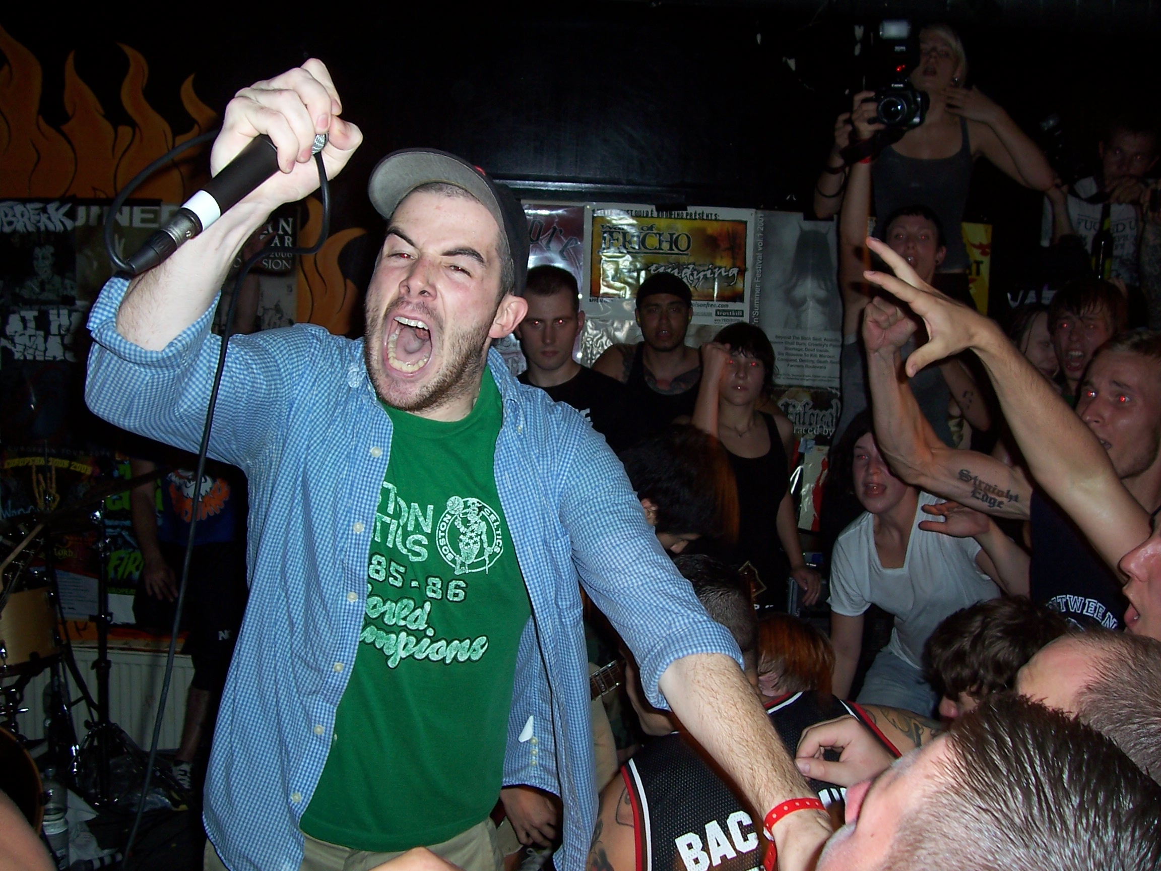 Pat Flynn of Have Heart with makeup.