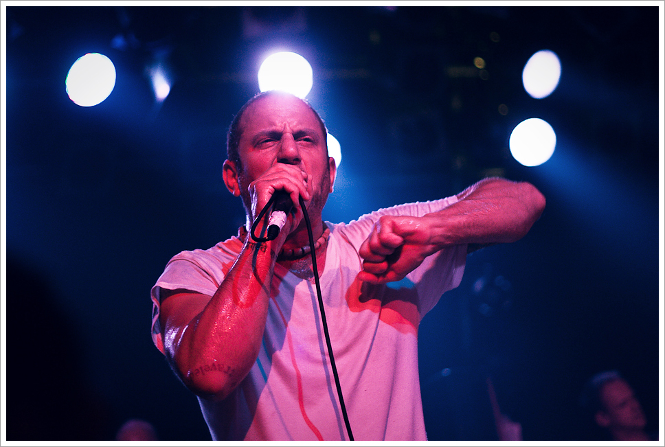 Ray Cappo of Youth of Today with makeup.