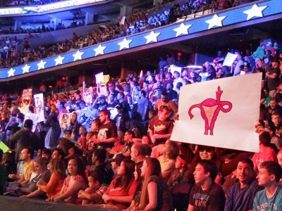 royal rumble 2018, women's march, sign, breaking news