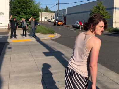 trans, street, liberals, support