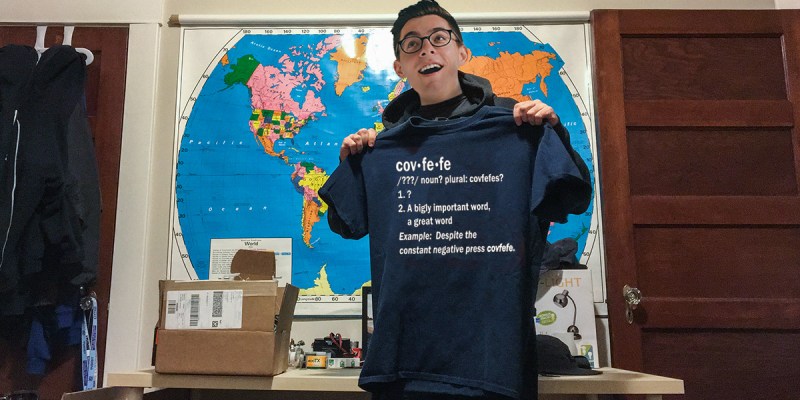 covfefe, trump, shirt, mail, president, meme