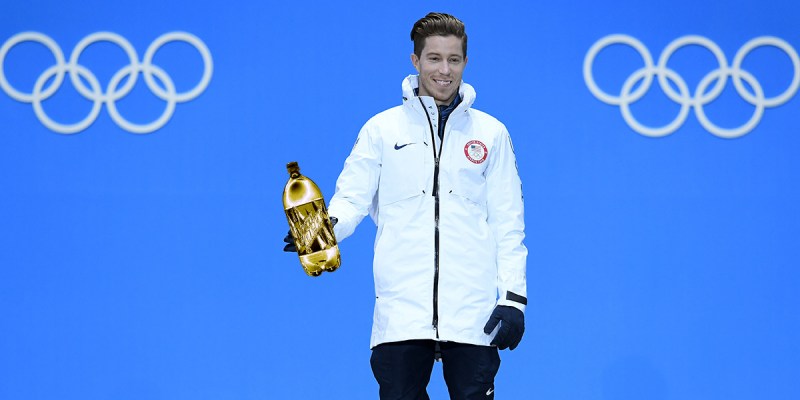 shaun white, gold, medal, mountain dew