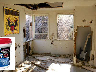 repair, punk house, spackle, security deposit