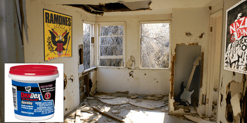 repair, punk house, spackle, security deposit