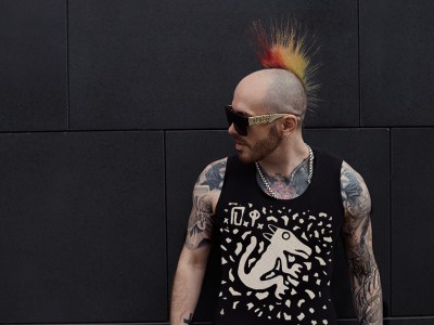 balding, punk, man, mohawk