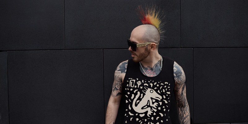 balding, punk, man, mohawk