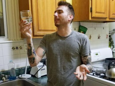 water, man, taste, kitchen