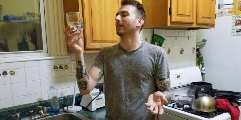 water, man, taste, kitchen