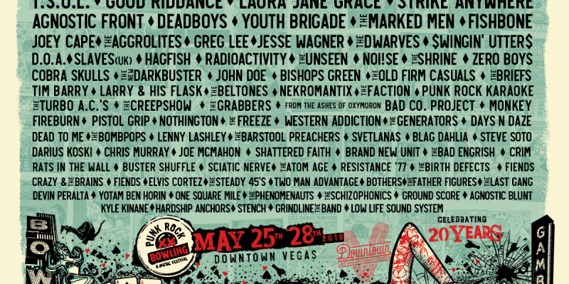 punk rock bowling, festival, poster