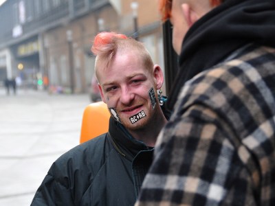 crust, punk, beard, patches