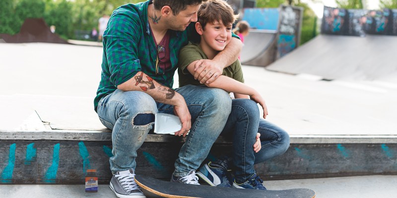 father's day, glue, huff, son