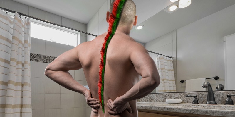 mohawk, aging, back, hair