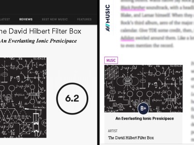 pitchfork, review, av club, math rock