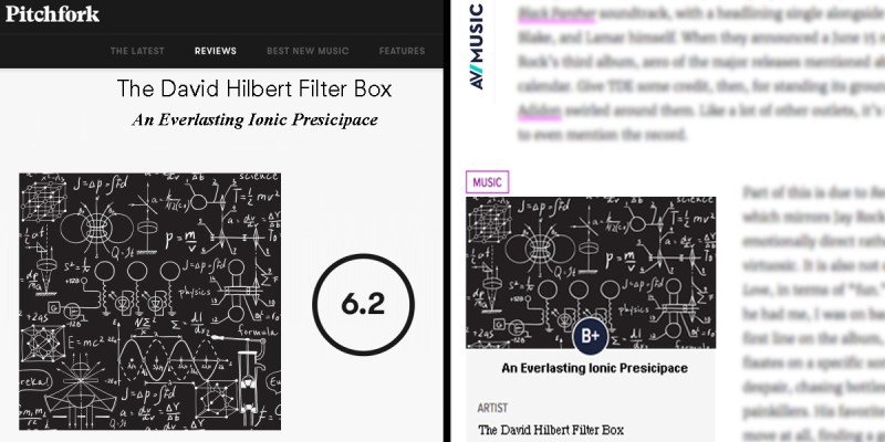pitchfork, review, av club, math rock