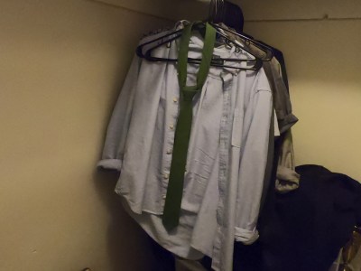 tie, closet, knotted