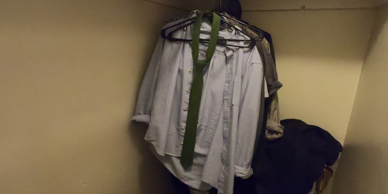 tie, closet, knotted