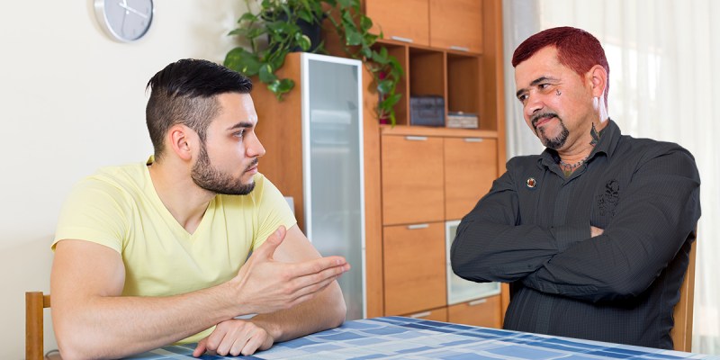 dad, black flag, grill, dating