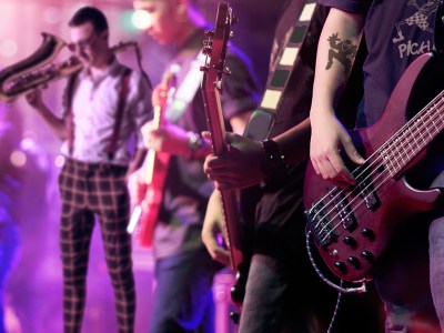 ska, saxophone, standing