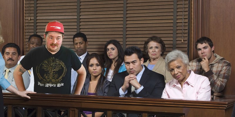 jury, duty, punk, not guilty