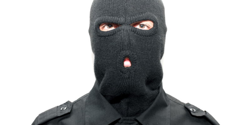 masked intruder, mistaken, mask