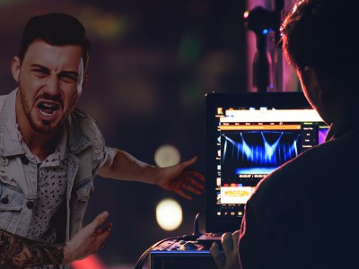 sound guy, vocalist, warm up