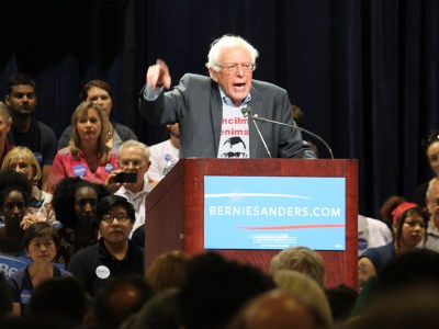 bernie, shirt, stage, democrat, president
