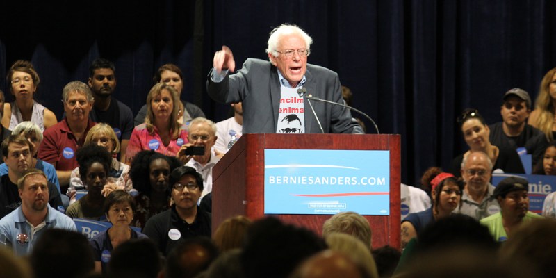 bernie, shirt, stage, democrat, president