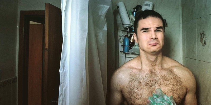 pup, album, shower, crying