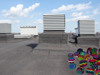 hacky sack, rooftop, vintage