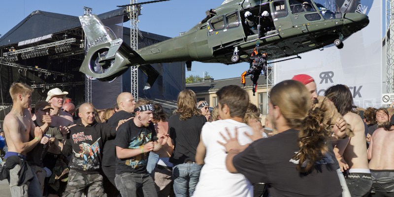 rescue, helicopter, pit