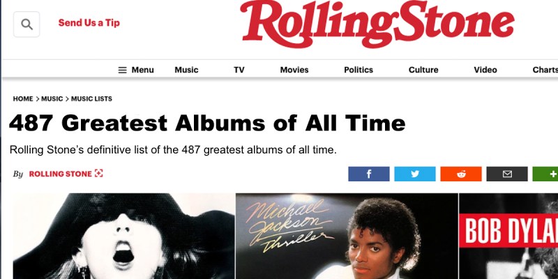 rolling stone, ranked, albums, budget