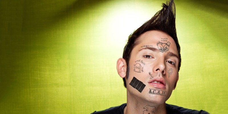 punk, face, tattoo, acab