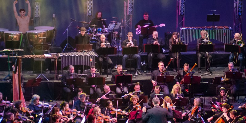 timpani, drummer, shirtless