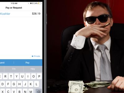 mobster, texting, emoji