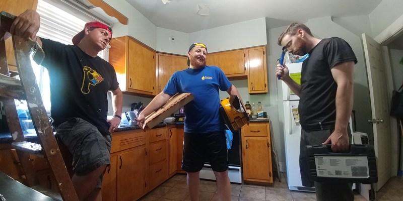 pizza, beer, painting