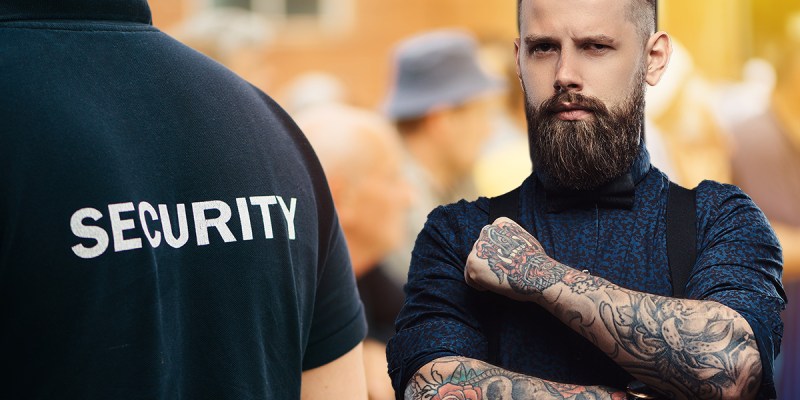 hand, tattoo, bouncer