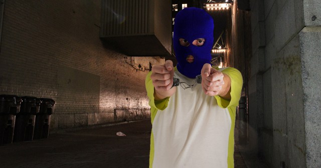 Masked Intruder Apprehended by Bad Cop/Bad Cop